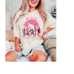 disney pink the nightmare before christmas shirt, jack skellington christmas shirt, lock sock barrel christmas shirt, di