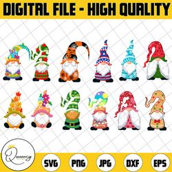 christmas gnomes sublimation bundle, christmas png print, christmas gnome sublimate, holiday, merry christmas