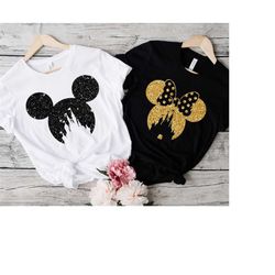 minnie and mickey christmas shirt, christmas minnie ears shirt, mickey ears christmas shirt, christmas disney family shi