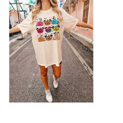 mickey and friends halloween shirt, disney pumpkins shirt, cute fall shirt, disney skeleton halloween shirt, happy hallo