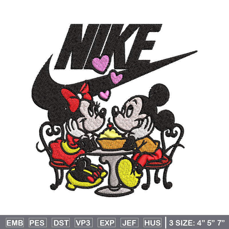 Mickey and Minnie mouse Nike Embroidery design, Disney Embroidery, Nike design, Embroidery file, Instant download..jpg