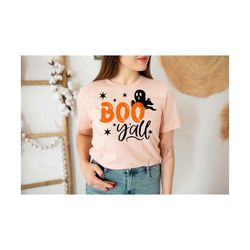 boo y'all  svg, halloween svg, ghost svg, halloween shirt svg, cut file for cricut and silhouette
