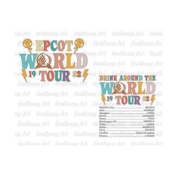 bundle world tour svg, drink around the world tour svg, family vacation, family trip 2023 svg, vacay mode svg, magical kingdom, family trip