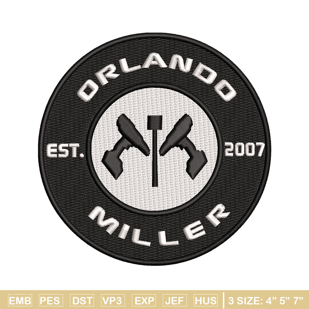 Orlando Miller Installations embroidery design, logo embroidery, logo design, embroidery file, Digital download..jpg