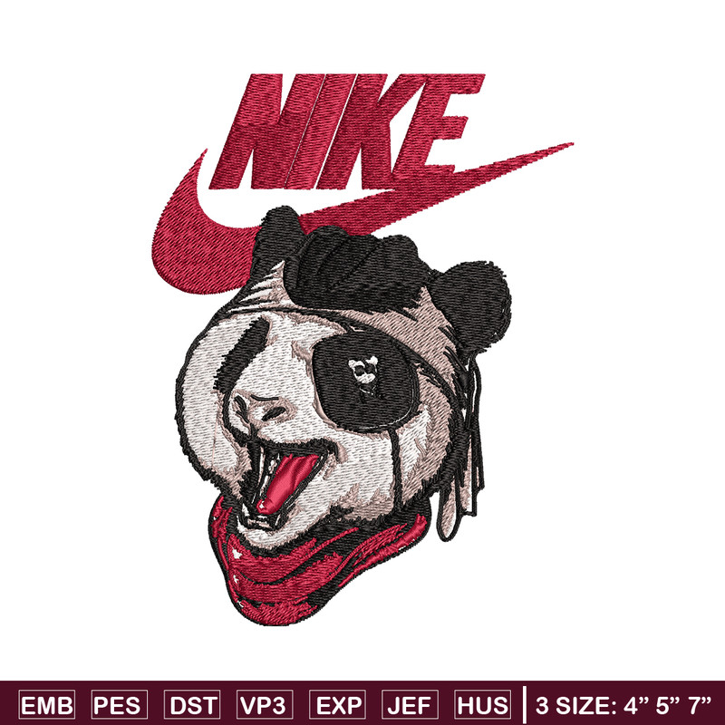Panda cartoon Nike Embroidery design, Panda cartoon Embroidery, Nike design, Embroidery file, Instant download..jpg