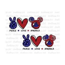 bundle peace love america svg, 4th of july, merica fourth of july, patriotic, memorial day freedom svg