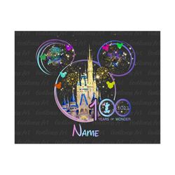 100 years of wonder 2023 png, magical castle anniversary, 100th anniversary celebration png, family vacation png