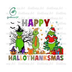 Happy Hallothanksmas Png, Halloween Png, Christmas Png, Thanksgiving Png, Sublimation Design Downloads