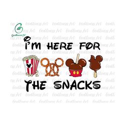 i'm here for the snacks svg, drinks and foods svg, snackgoal svg, snack vacation svg, vacay mode svg, magical kingdom svg