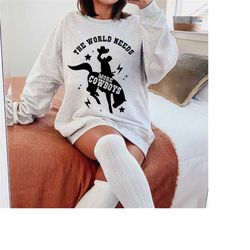 the world needs more cowboys svg, western svg, rodeo shirt png, bull skull design, sublimation western design svg, weste