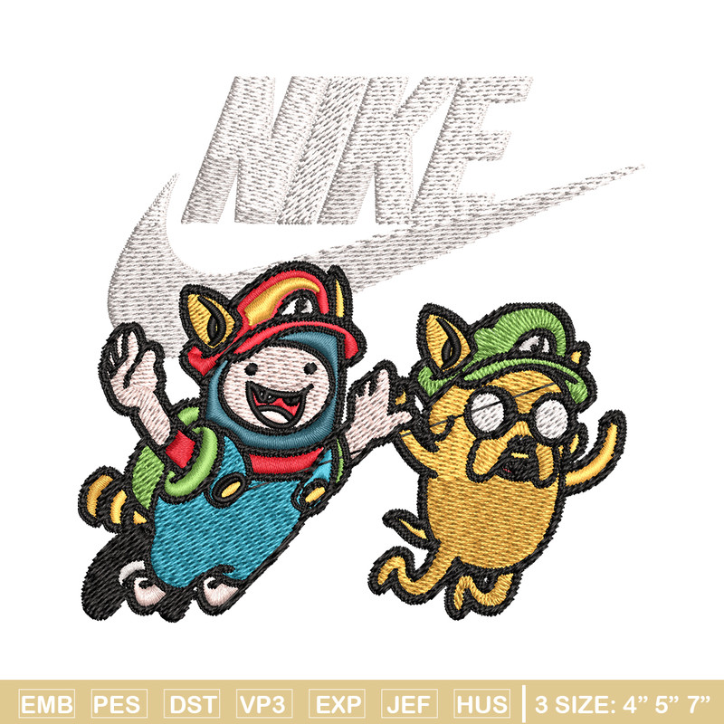 Pibby and finn Nike Embroidery design, cartoon Embroidery, Nike design, Embroidery file, logo shirt, Instant download..jpg