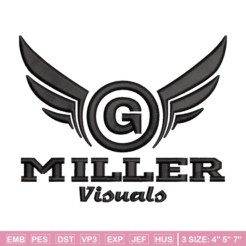 Miller logo embroidery design, Miller logo embroidery, anime design, embroidery file, logo shirt, Digital download..jpg