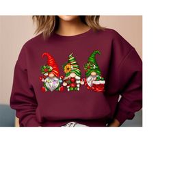 christmas gnomes sweatshirt, christmas hoodie, christmas gift, christmas cute gift, funny gnome christmas sweater, merry