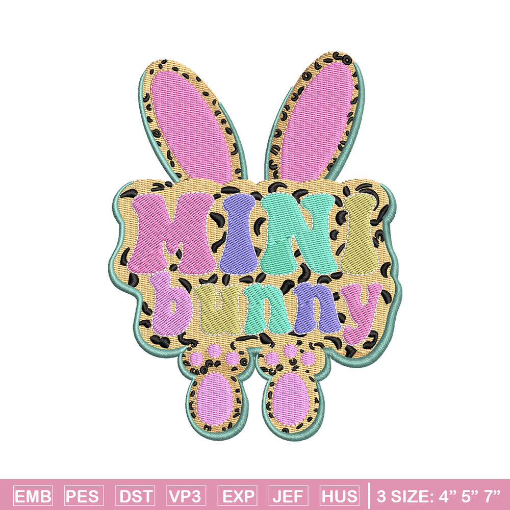Mini bunny Logo embroidery design, Mini bunny embroidery, logo design, embroidery file, logo shirt, Digital download..jpg