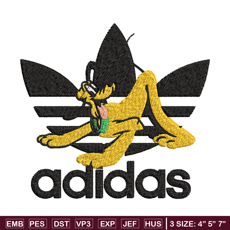 Pluto adidas Embroidery Design, Adidas Embroidery, Brand Embroidery, Embroidery File,Logo shirt,Digital download.jpg