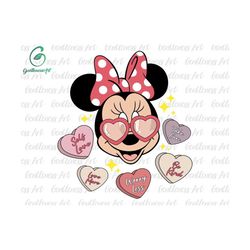 mouse icon pink heart svg, valentine day svg, family vacation svg, big love svg, magic valentine svg, matching couple, family trip svg