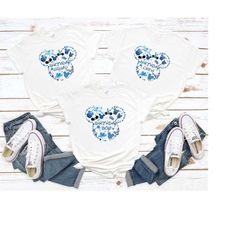 disney birthday boy squad crew shirt, disney birthday mickey head shirt sweatshirt hoodie, disney birthday party shirt,