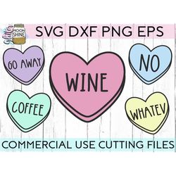 Sassy Candy Heart Bundle svg dxf png eps Files for Cutting Machines Cameo Cricut, Funny Valentines Day, Cupid Arrow, Cut