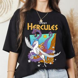 disney hercules hydra classic movie poster shirt, disneyland vacation, unisex tshirt family matching birthday gift adult