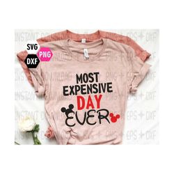 most expensive day ever svg / birthday svg / best day ever mouse svg / digital cut files / instant download design for cricut or silhouette