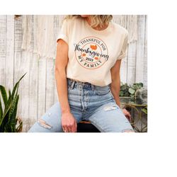family thanksgiving shirt, thankful for my family shirt, thanksgiving 2023, thanksgiving dinner shirt, blessing family s