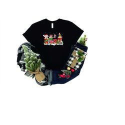 mickey and friends coffee latte christmas shirt, christmas disney characters shirt sweatshirt hoodie, christmas party te