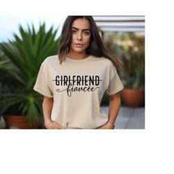 girlfriend fiance shirt, engagement shirt, bride shirt, gift for fiance, i said yes, engagement announcement, fiancee sh