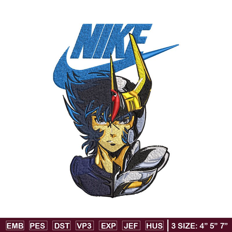 Saint seiya Nike Embroidery design, saint seiya Nike Embroidery, Nike design, Embroidery file, Instant download..jpg