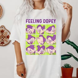 disney snow white and the seven dwarfs feeling dopey box up tshirt, dopey dwarf, disney characters shirt, disneyland fam