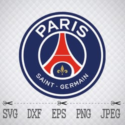 paris saint germain svg,png,eps cameo cricut design template stencil vinyl decal tshirt transfer iron on