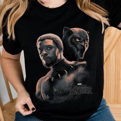 marvel black panther 2 movie portrait tshirt, legend king tchala chadwick boseman wakanda forever shirt, black panther 2
