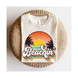 beachin png, summer png, beach life, summer shirt designs, retro png, leopard summer png, summer sublimation, png for sublimation