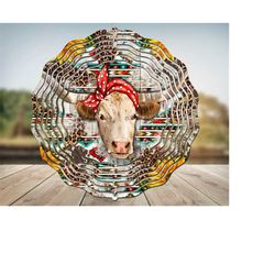 texas longhorn wind spinner png ,animal wind spinner,cow wind spinner,sunflower png,western wind spinner,sublimation design,digital download