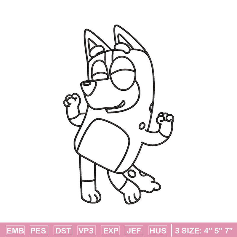 Mom Bluey Coloring Pages Embroidery, Bluey Embroidery, Embroidery File, cartoon design, cartoon shirt, Digital download..jpg