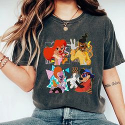 retro 90s disney a goofy movie characters shirt, max goof, roxanne, powerline, unisex tshirt family birthday gift adult