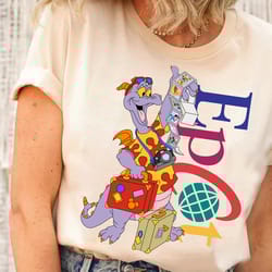 retro disney figment epcot shirt, figment epcot center tshirt, disney castle figment matching, one little spark shirt, d