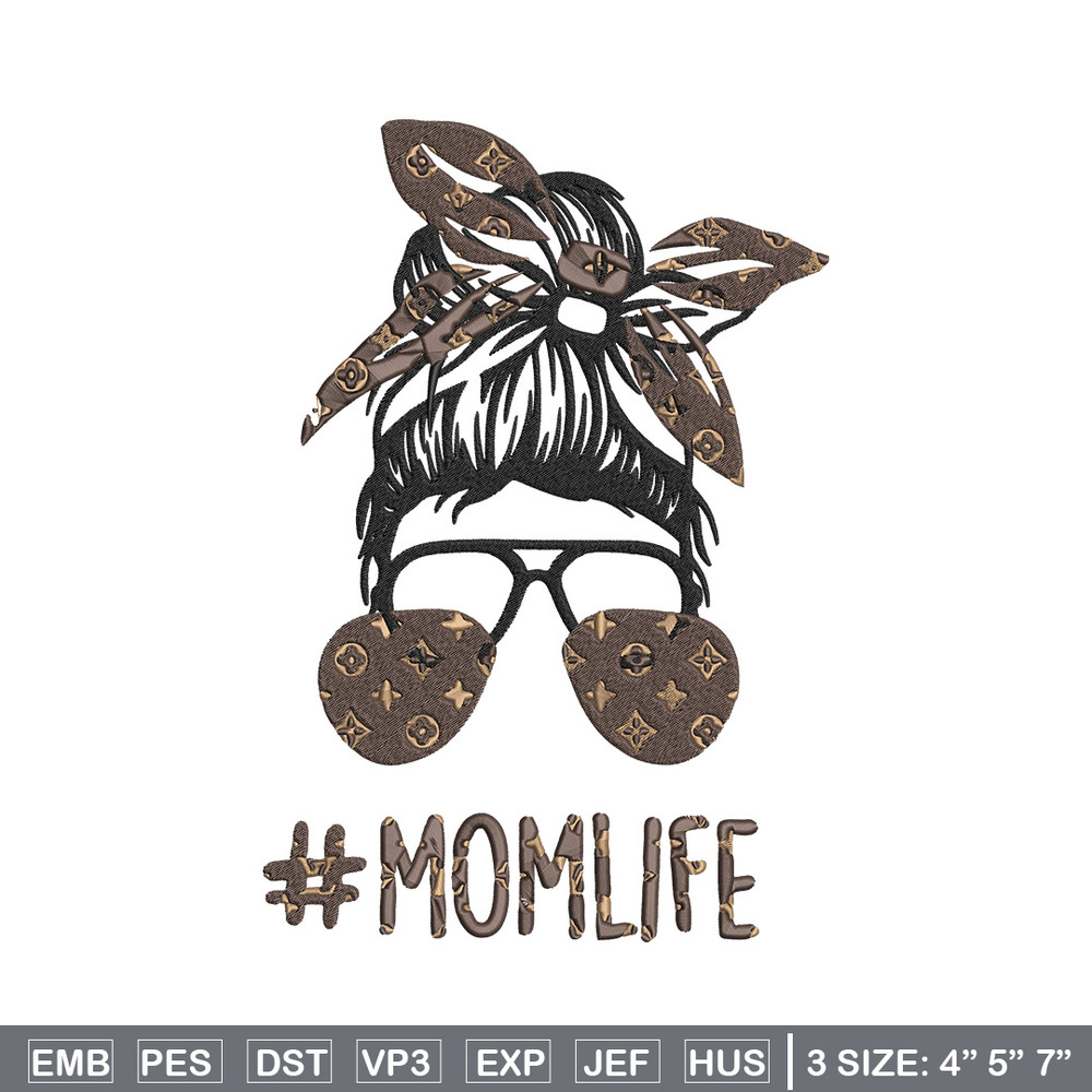 Mom life lv Embroidery Design, Louis vuitton Embroidery, Embroidery File, Brand Embroidery, Logo shirt, Digital download.jpg