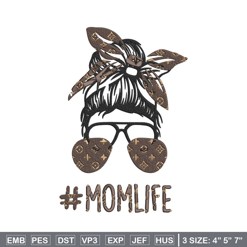 Mom life lv Embroidery Design, Louis vuitton Embroidery, Embroidery File, Brand Embroidery, Logo shirt, Digital download.jpg