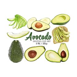 avocado clip art avocados clipart download vegetarian vegan elements for scrapbook invitation card making cupcake toppers paper craft