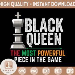 black queen png, black history month png, black woman png, the most powerful piece in the game png