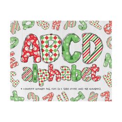 christmas alphabet png, alphabet sublimation, alphabet letters bundle, christmas alphabet letters png, alphabet font png, christmas clipart