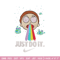 Morty Smith Just Rick It Embroidery design, Cartoon Embroidery, Logo Nike design, Embroidery file, Instant download..jpg