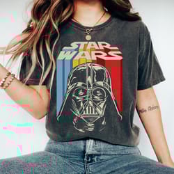 star wars vintage darth vader tshirt, darth vader portrait, disney family vacation shirts, disney star wars shirt, famil