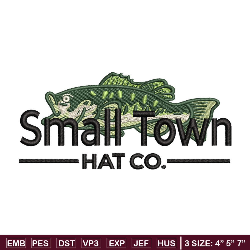 Small town hat co embroidery design, logo embroidery, logo design, embroidery file, logo shirt, Digital download..jpg