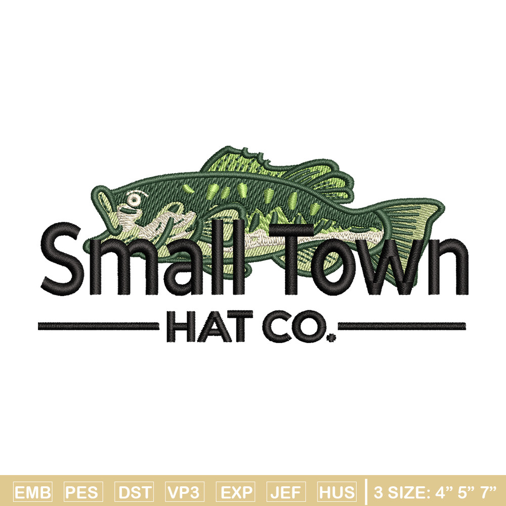 Small town hat co embroidery design, logo embroidery, logo design, embroidery file, logo shirt, Digital download..jpg