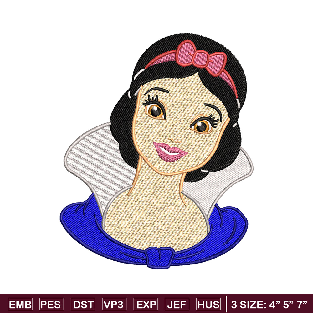 Snow White embroidery design, Disney embroidery, Disney design, embroidery file, logo shirt, Digital download..jpg