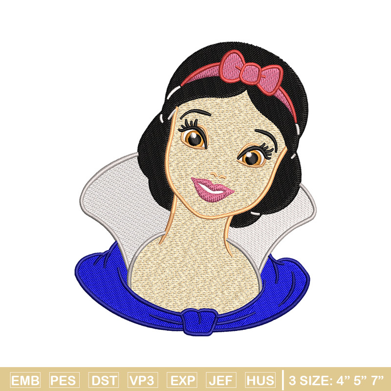 Snow White embroidery design, Disney embroidery, Disney design, embroidery file, logo shirt, Digital download..jpg