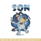 Son Bluey Embroidery, Bluey Cartoon Embroidery, cartoon Embroidery, cartoon shirt, Embroidery File, Instant download..jpg