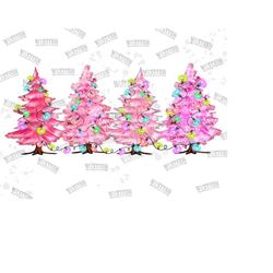 christmas pink trees png sublimation design, western design ,pink trees png,christmas pink, pink trees light png ,pink png, digital download