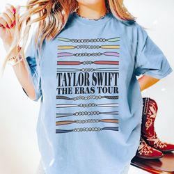 Taylor Swift Comfort Color All Album Shirt, The Eras Tour Beaded Bracelets, Taylor Swift The Eras Tour 2023, Vintage Ta